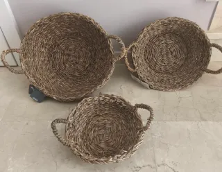 3 CESTAS MIMBRE