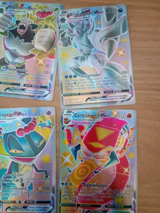 Lote 6 Cartas Pokémon VMAX Shiny.
