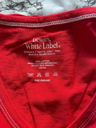 3 Camisetas Dewar's White Label Talla S