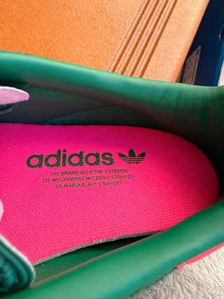Adidas Gazelle Talla 40 Verde y Rosa