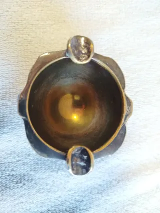 Centro de mesa de bronce macizo, joyería ALMAZÁN.