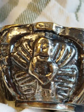 Centro de mesa de bronce macizo, joyería ALMAZÁN.