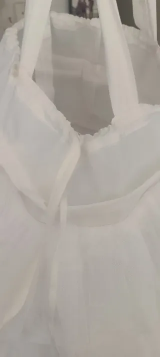 Cancán Fallera Niña Blanco