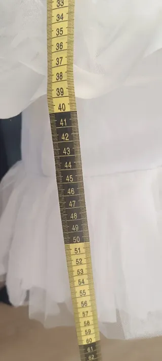 Cancán Fallera Niña Blanco