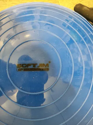 BOSU azul con asas y bandas