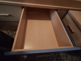 Conjunto Cama nido, somier y mesita de noche