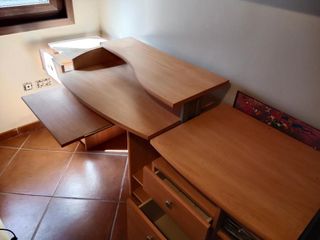 Escritorio madera beige/marrón