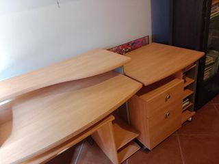 Escritorio madera beige/marrón