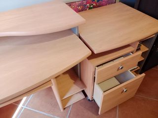 Escritorio madera beige/marrón