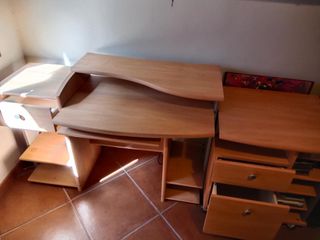 Escritorio madera beige/marrón
