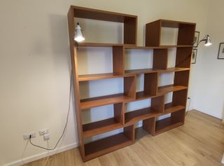 LIBRERIA A MURO, APERTA + FARETTI IKEA