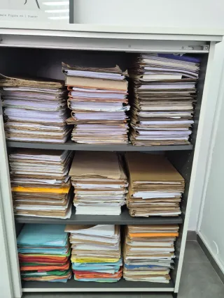 Armario oficina GALANT IKEA correderas 160x120