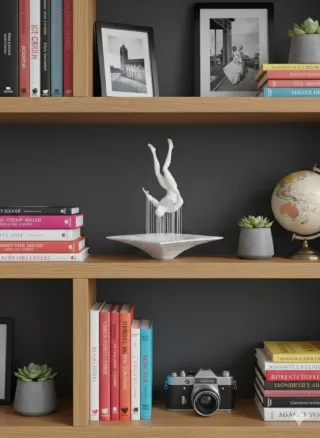 Estatueta Falling Decorativa