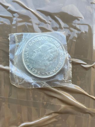 Moneda 2000 Pesetas Plata 1995 Juan Carlos I