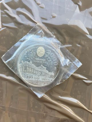 Moneda 2000 Pesetas Plata 1995 Juan Carlos I