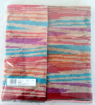 MISSONI SET ASCIUGAMANI VELOUR VINTAGE COTONE NINA