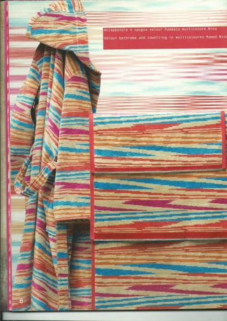 MISSONI SET ASCIUGAMANI VELOUR VINTAGE COTONE NINA