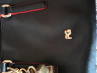 Bolso Purificación García Negro Rojo