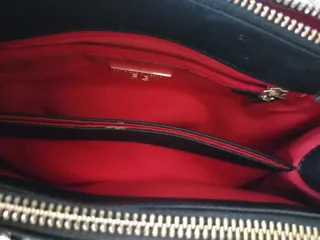 Bolso Purificación García Negro Rojo