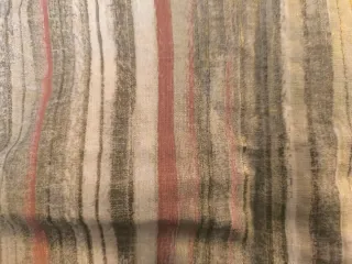 2 Fundas Cojín Rayas Beige y Rosa. Medidas 30 x 50