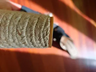 Sandalias cuña negras y beige