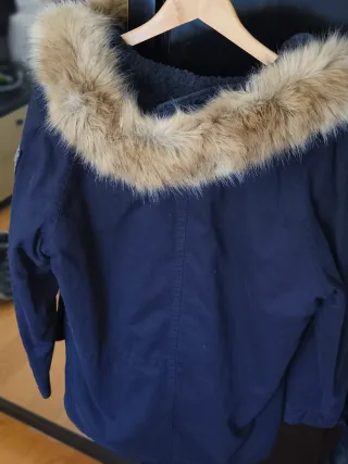 Parka negra mujer IKKS