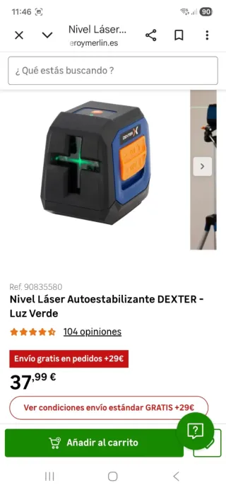 Nivel Láser Dexter-X Autonivelante