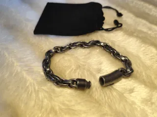 Pulsera vintage budista Yemen, acero 316L.