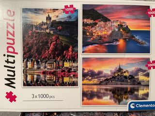 Puzzle 3x1000 piezas Clementoni