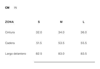 Falda Zara nueva combinada