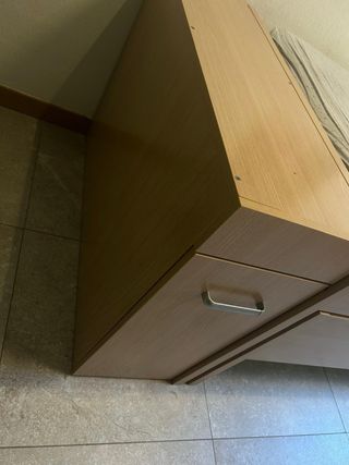 Dormitorio juvenil: cama nido, armario