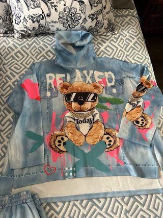 Conjunto Chándal Mujer Oso Estampado