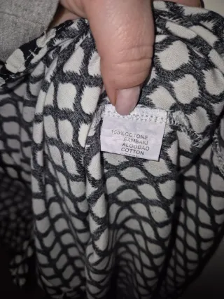 Camisa manga larga negra y crudo