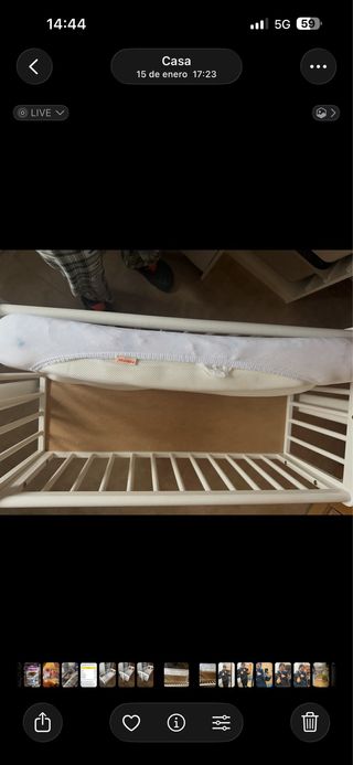 Colchón a medida mini cuna 50x70