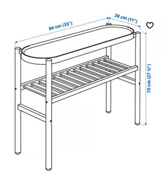 Estantería plantas Ikea SATSUMAS bambú