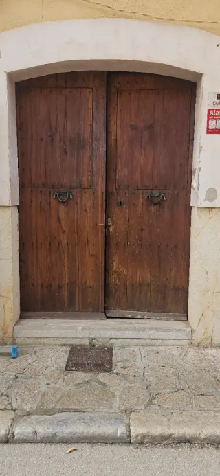 Puerta doble madera rústica Alto255 Ancho180