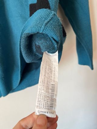 Camiseta azul con letra 'n'y’c  Talla M