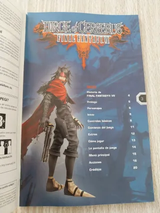 DIRGE OF CERBERUS PAL ESPAÑA FINAL FANTASY VII PS2