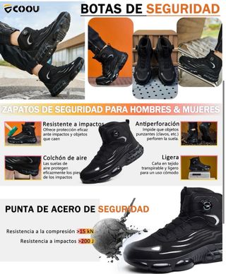 NUEVO! Botas de Seguridad Ligeras talla 44