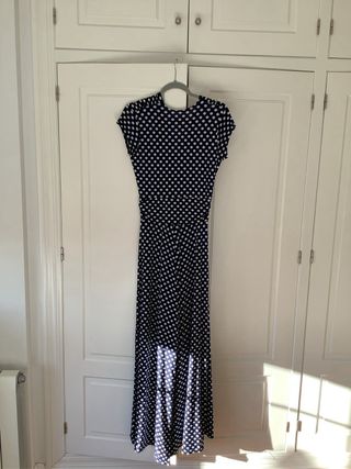 Mono elástico azul y blanco