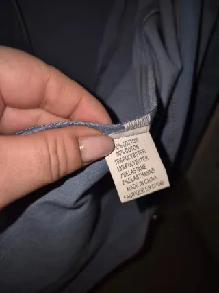 Camisa tejana fina azul claro XL