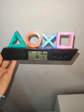 Reloj Despertador con Formas PlayStation