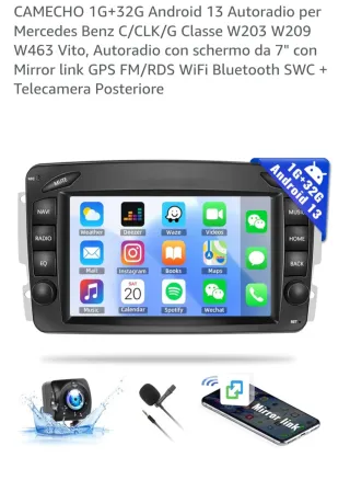 Autoradio Android 13 per Ford Focus 1G+32G