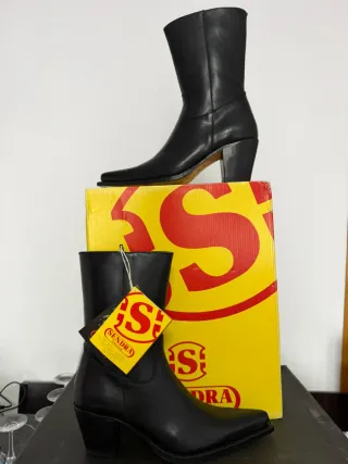Botas Sendra Negras Cuero Talla 36 / 37