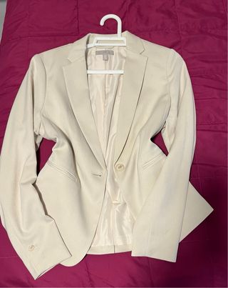 Lote de 4 Chaquetas - blanca y beig  T. 38/40