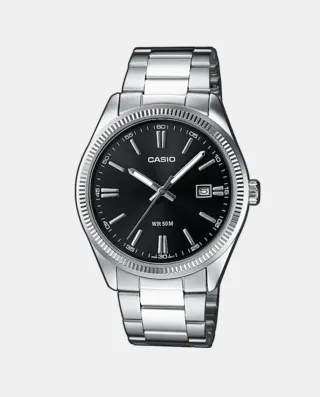 Reloj Casio Retro Negro y Plateado