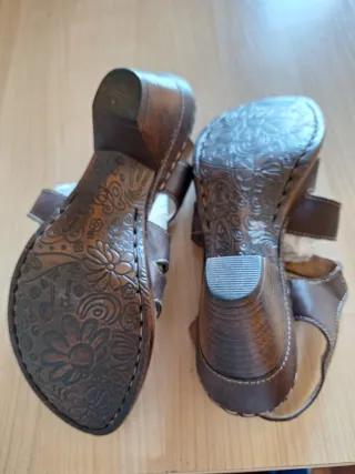 Sandalias de piel talla 38