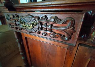 Mueble vitrina aparador Isabelino siglo XIX