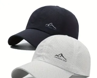 Gorra azul con bandera americana