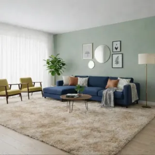 Tappeto Grande Beige 200x180 cm